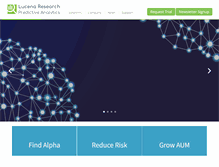 Tablet Screenshot of lucenaresearch.com